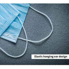Blue Disposable Face Mask 25g PP Non Woven Fabric Material OEM / ODM supplier