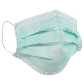 Easy Degradation Disposable Face Mask / 3 Ply Disposable Green Pp Face Mask supplier