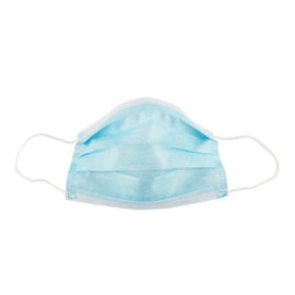 Blue Disposable Non Woven Face Mask Three Layers Green Adults Mask supplier