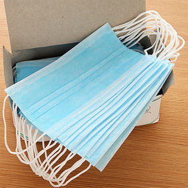 Comforable Earloop Face Mask 3 Ply Protection With Adjustable Nosepiece supplier