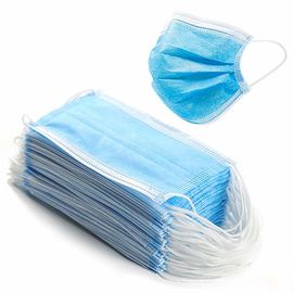 Comfortable Earloop Procedure Masks , Adult Disposable Mouth Mask supplier