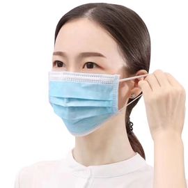 Soft 3 Ply Disposable Face Mask Personal Care / Construction Breathing Masks supplier