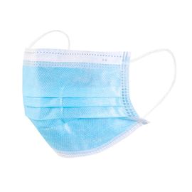 Breathable Disposable Blue Earloop Face Mask 3-Layer Filtration Reduce Infections supplier