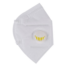 Folding FFP2 Respirator Mask White Color For Electronic Manufacturing supplier