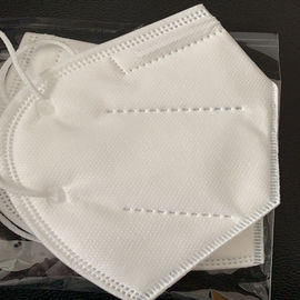 PM 2.5 Protection Folding FFP2 Mask White Color Fold Ffp2 KN95 Mask supplier